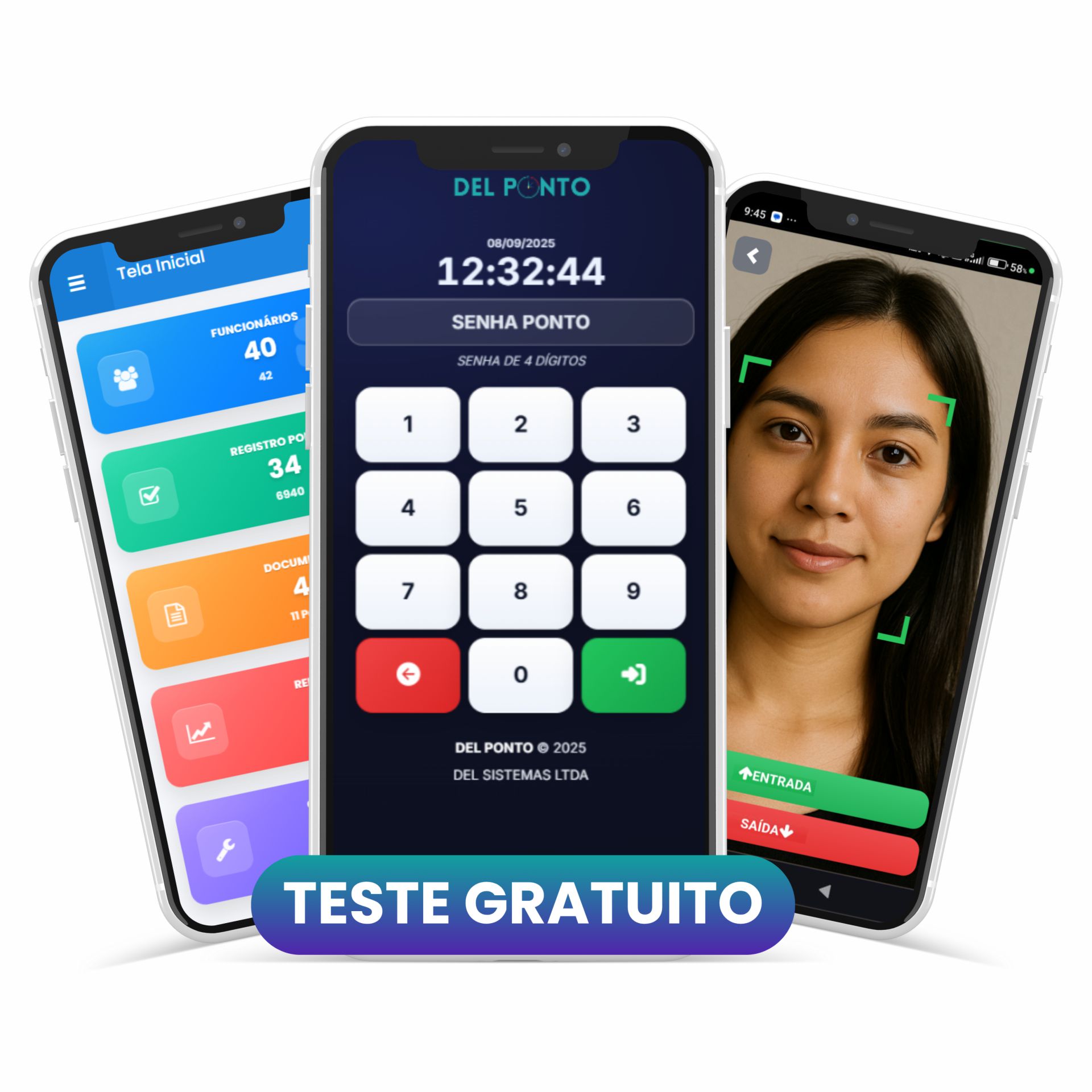 Aplicativos móveis do Del Ponto