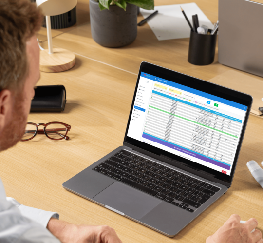 Interface do Del Ponto em dois computadores